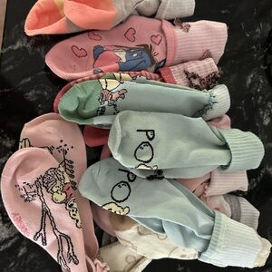 12 Pairs Winnie The Pooh and Friends Socks—-NWOT